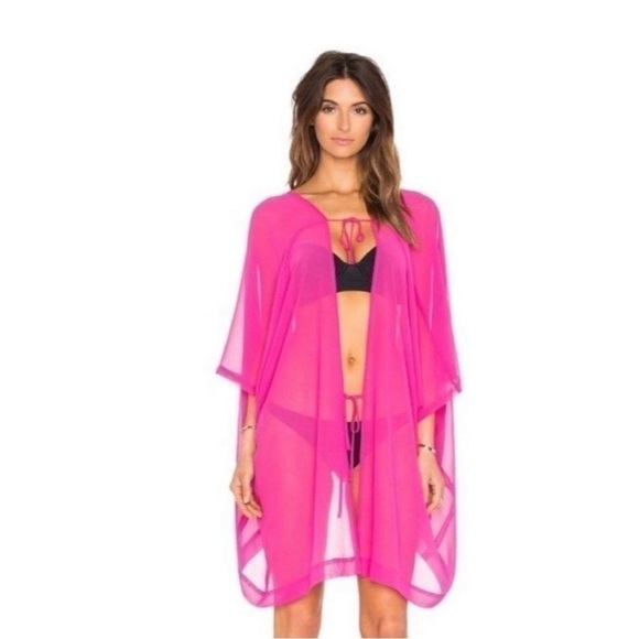 Agent Provocateur x Penelope Cruz Rosana Swimsuit Coverup Pink One Size NWT - Picture 2 of 4